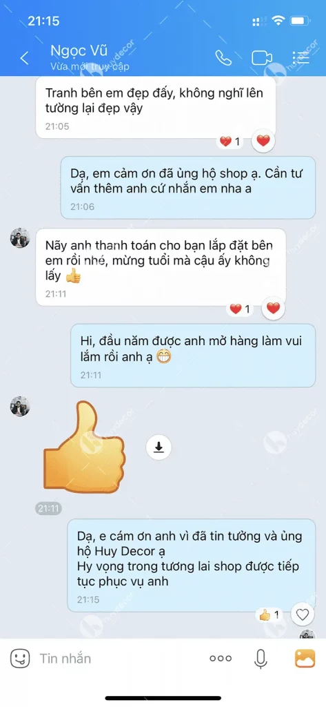 Feedback anh Ngọc Vũ