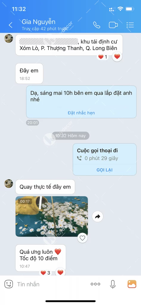 Feedback anh Nguyễn Gia